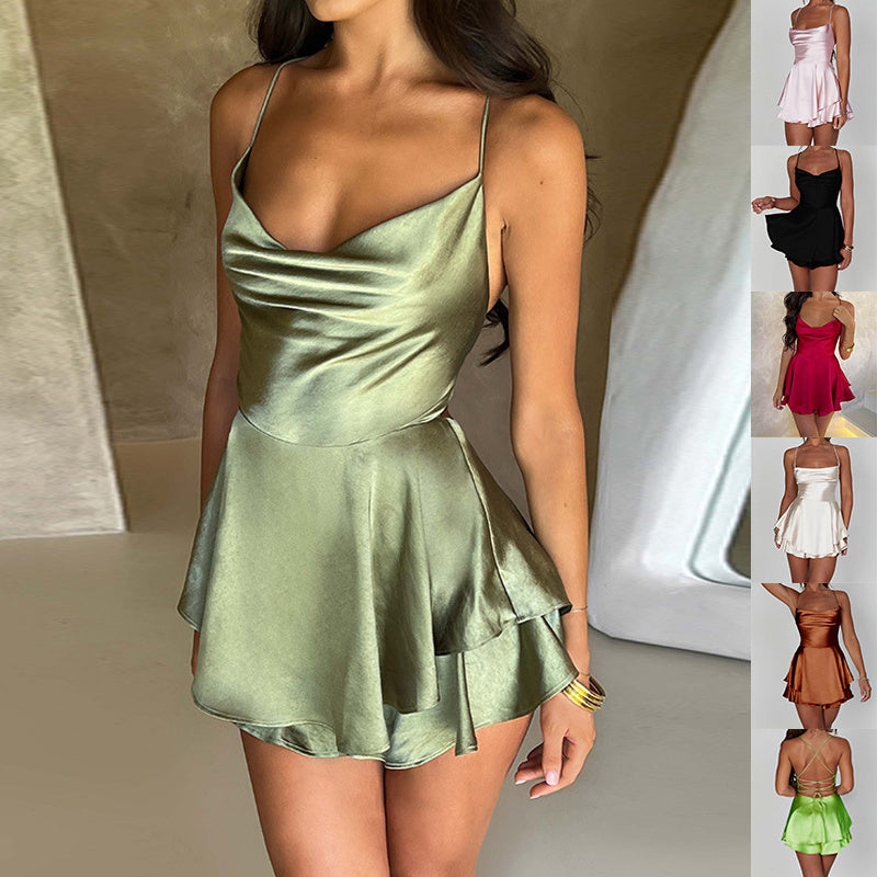 Robe satin sexy