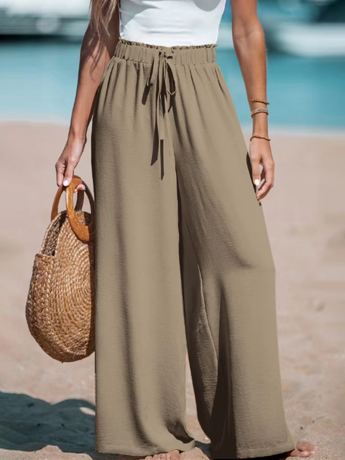 Pantalon large fluide