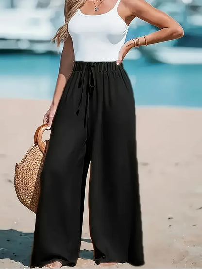 Pantalon large fluide